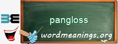 WordMeaning blackboard for pangloss